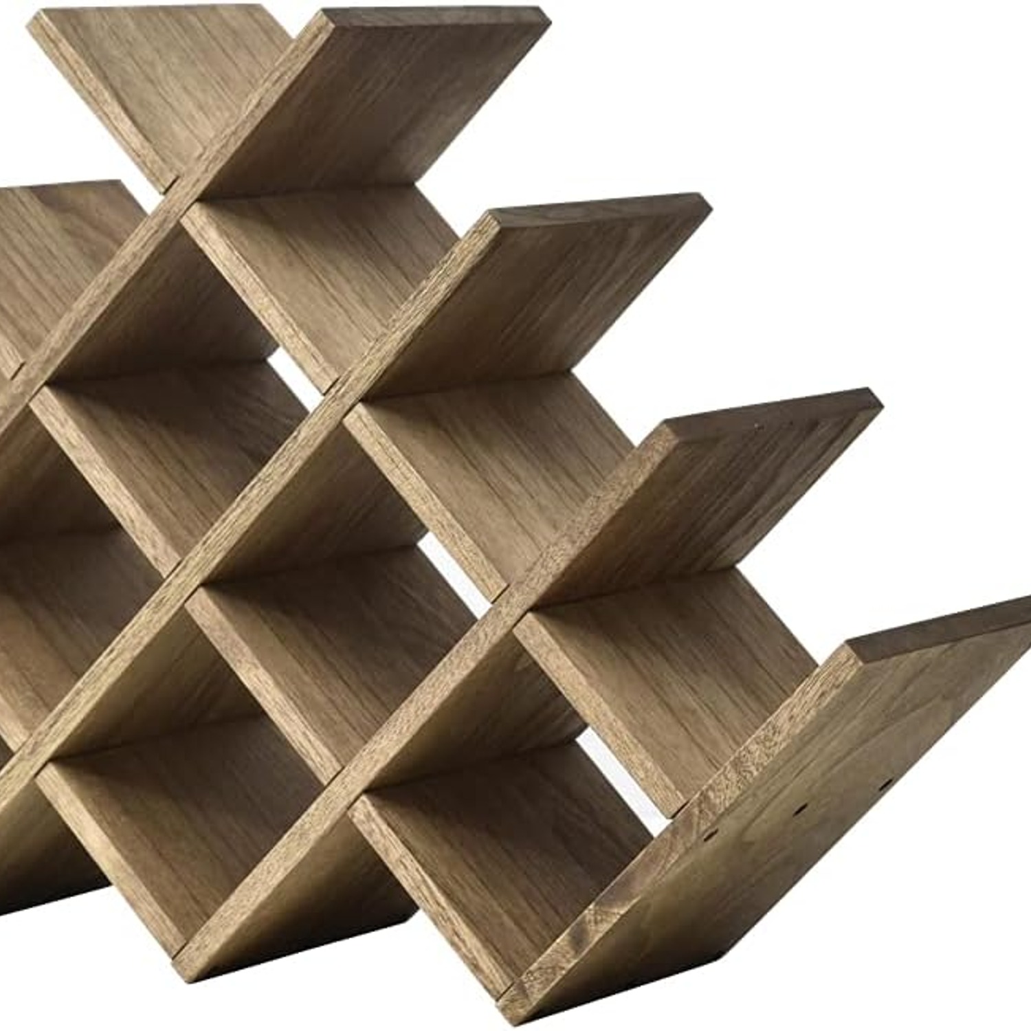 3-Tier Wooden Wine Rack (8 Bottles)