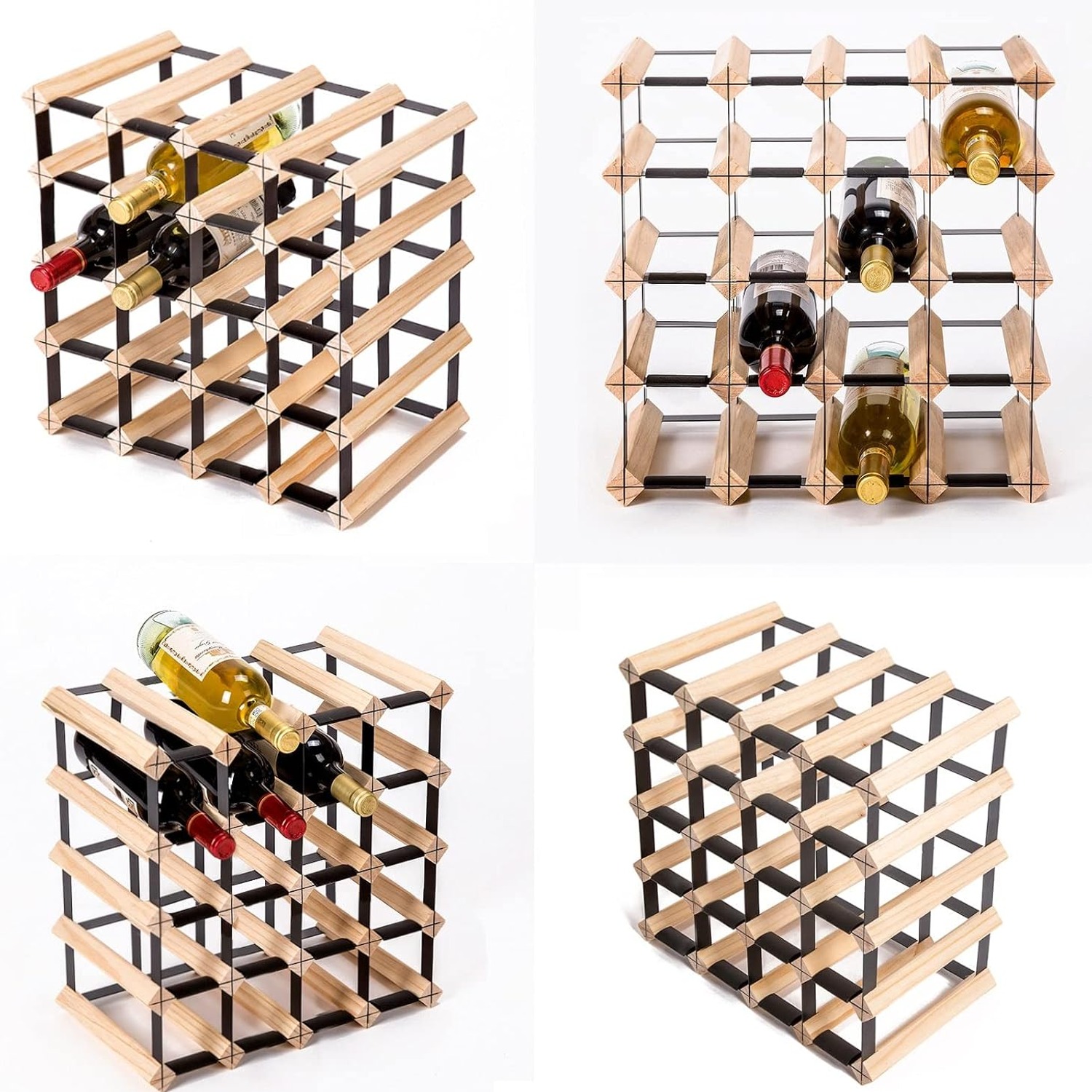 Home Ready 20 Bottle Timber Wine Rack