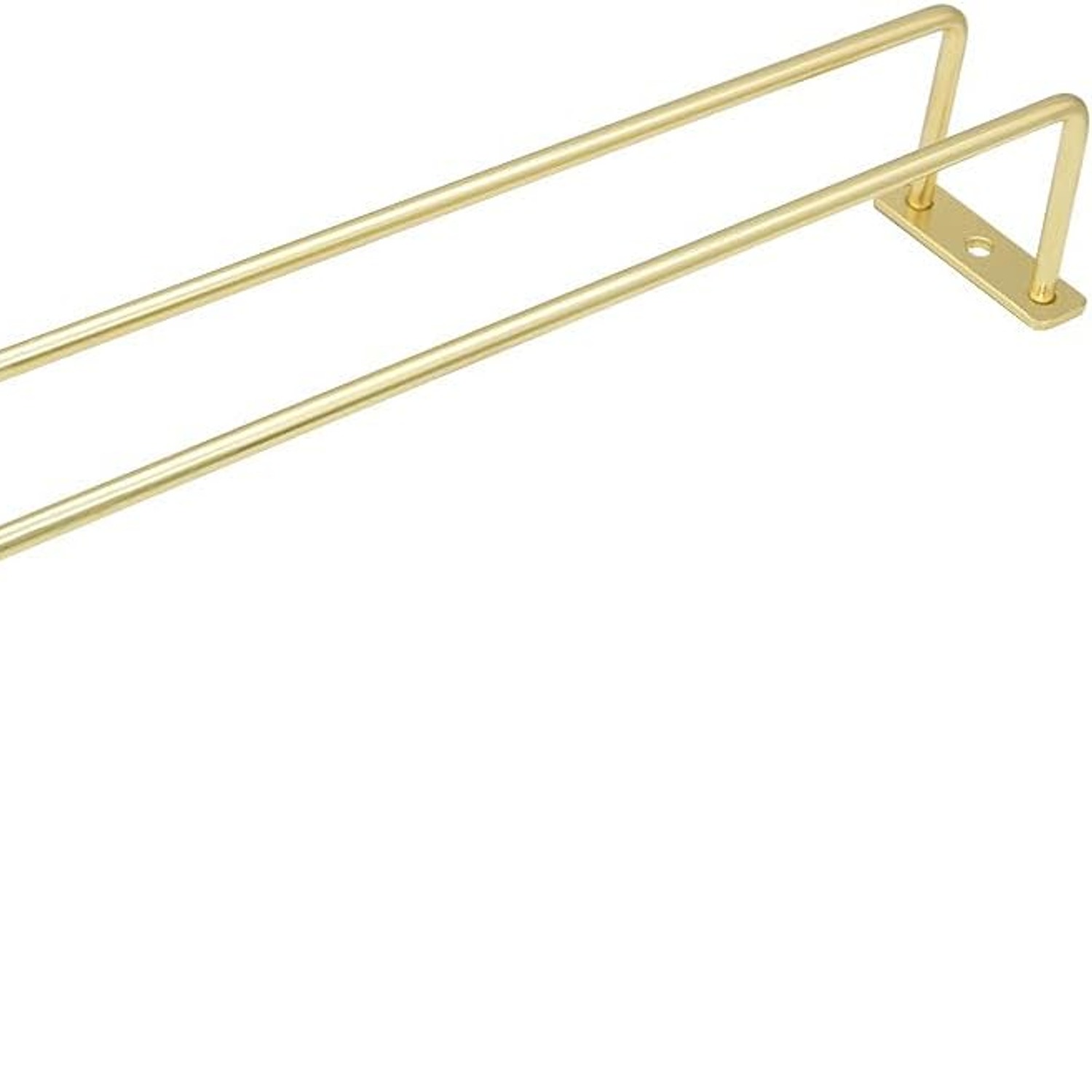 Gold Wine Glass Rack 30cm (3 Pack Under-Cabinet Stemware Holder)