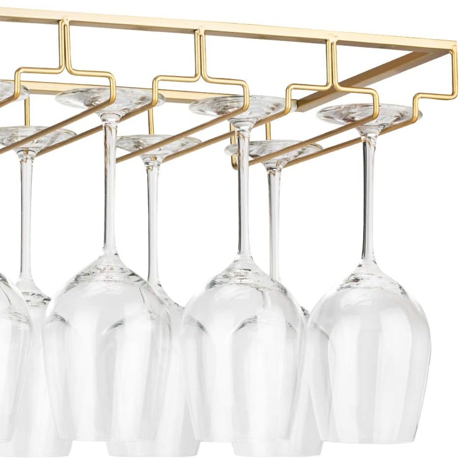 Under Cabinet Wine Glass Rack 2 Pack: image 2